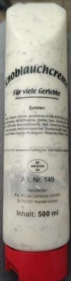 Knoblauchcreme