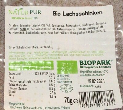 Bio Lachsschinken