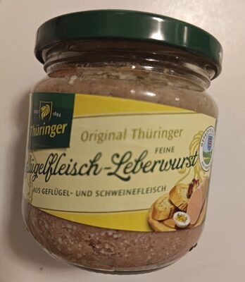 Geflügelfleisch-Leberwurst front packaging