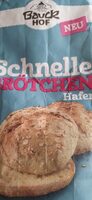 Schnelle Brötchen Hafer, Backmischung für glutenfreie Brot auf Basis von Hafermehl
