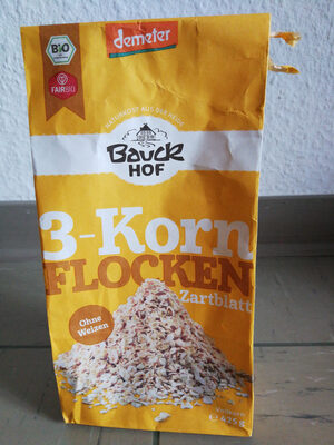3-Korn Flocken Zartblatt front packaging
