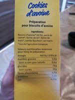 PREPARATION COOKIES AVOINE SANS GLUTEN
