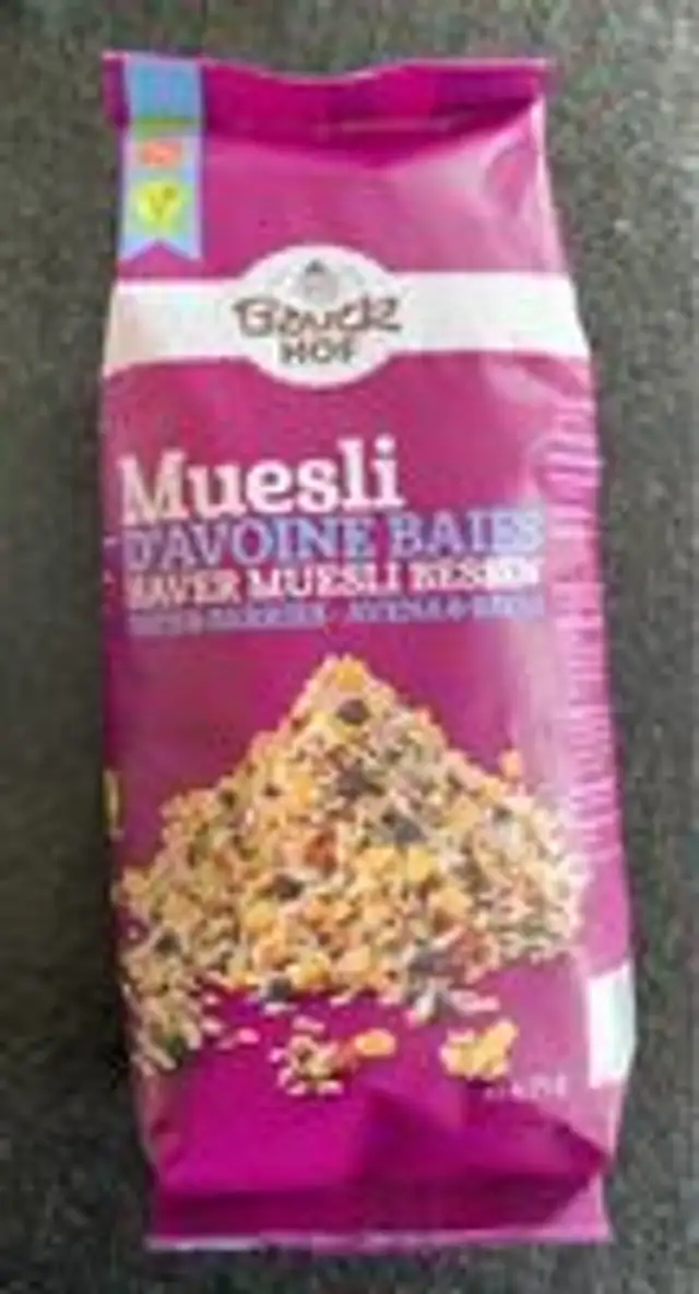 Muesli d’avoine baies