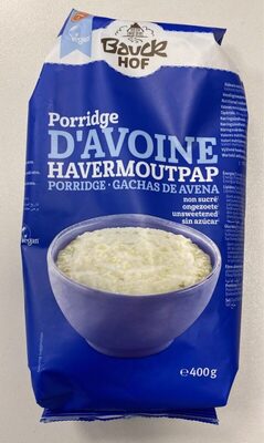 Porridge d'avoine havermoutpap front packaging