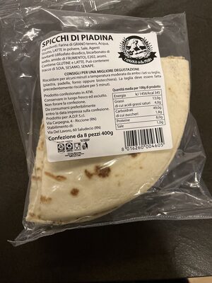 spicchi di piadina