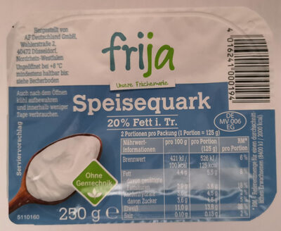 Speisequark front packaging