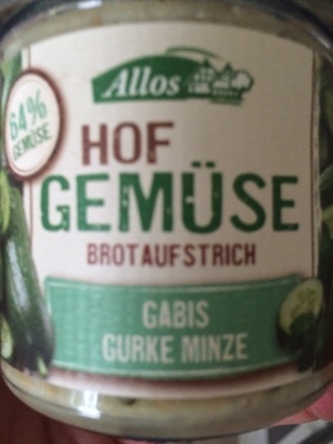 Hof Gemüse Brotaufstrich