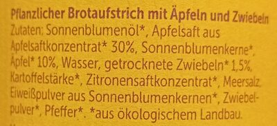 Brotzeit Aufstrich ingredients label