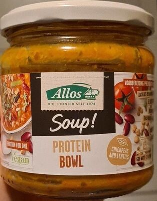 Soup Protein Bowl Chickpeas and Lentils front packaging