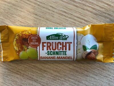 Frucht schnitte banane mandel