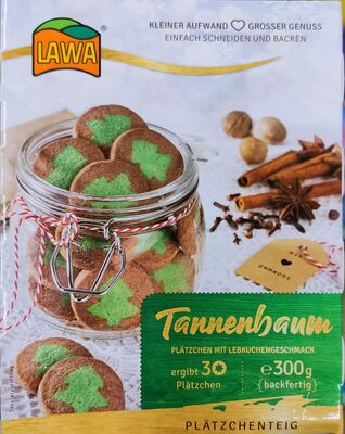 Plätzchenteig - Tannenbaum-Plätzchen mit Lebkuchengeschmack