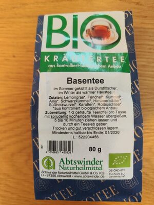 Basentee front packaging