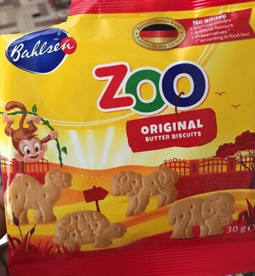 Zoo original biscuits front packaging