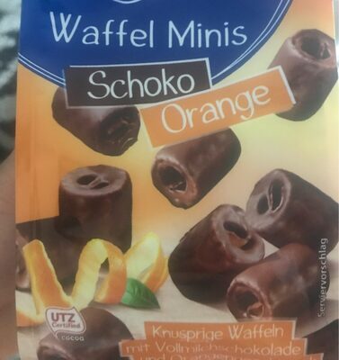 Waffel minis Schoko orange