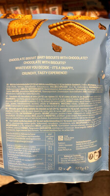 Pick Up! Minis Choco and Milk ingredients label