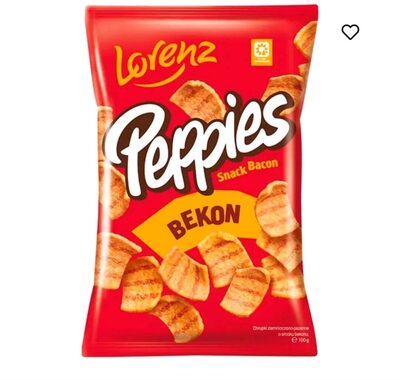 Snack-Bacon with bacon flavor front packaging