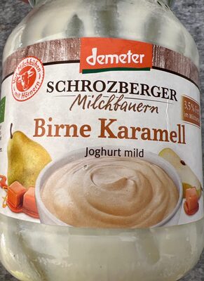 Birne Karamell Joghurt mild front packaging