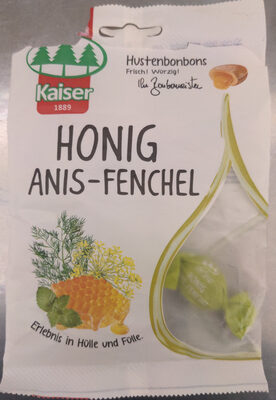 Hustenbonbons Honig Anis-Fenchel front packaging
