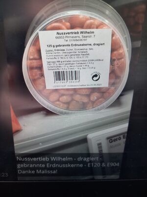 Gebrannte Erdnusskerne Dragiert