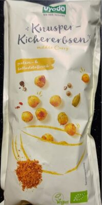 Knusper Kichererbsen mildes Curry front packaging