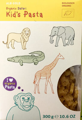 Organic Safari Kid's Pasta front packaging