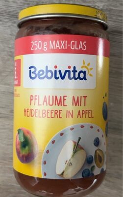 Pflaume mit Heidelbeere in Apfel