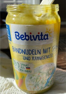 Bandnudeln mit Spinat und Rahmgemüse front packaging