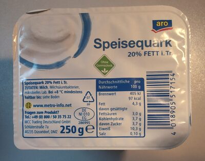 Speisequark 20% FETT i. Tr.