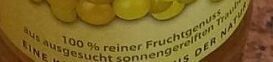 Trauben Saft ingredients label