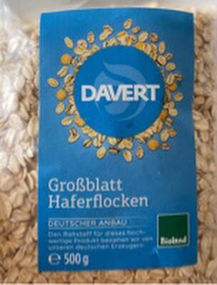 Großblatt Haferflocken front packaging