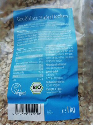 Großblatt Haferflocken
