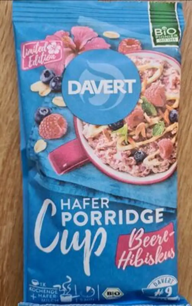 Hafer Porridge Cup front packaging