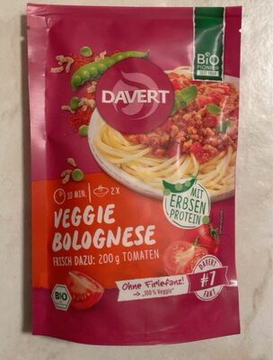 Veggie Bolognese front packaging