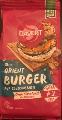 Orient Burger auf Couscousbasis front packaging