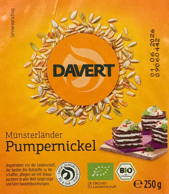 Münsterländer Pumpernickel, Bio