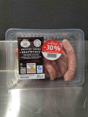 Frische Grobe Bratwurst