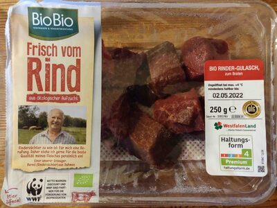 Bio Rinder-Gulasch