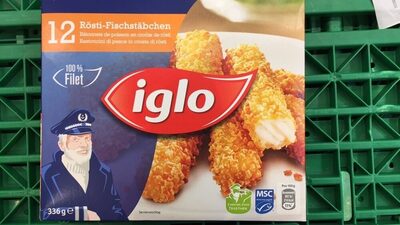 12 Fish sticks with rösti crust