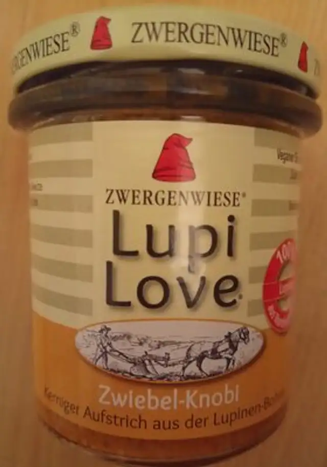 Lupi Love Zwiebel-Knobi Aufstrich front packaging