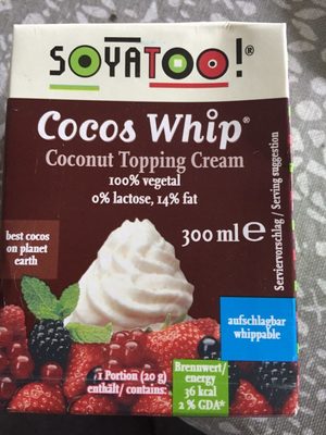 Coco Cuisine Pour Creme Fouettee front packaging