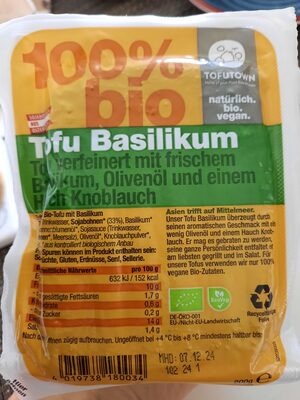Tofu Basilikum