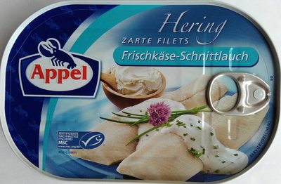 Zarte Heringsfilets Frischkäse-Schnittlauch front packaging