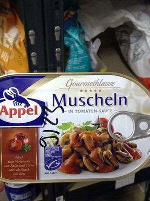 Muscheln in Tomaten Sauce front packaging