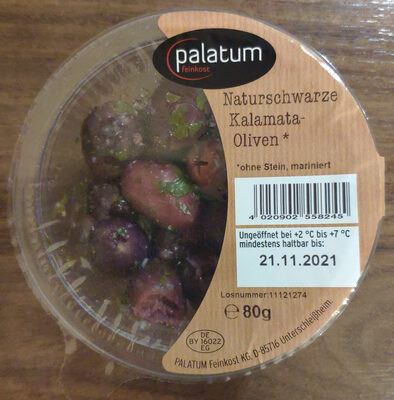 Naturschwarze Kalamata-Oliven
