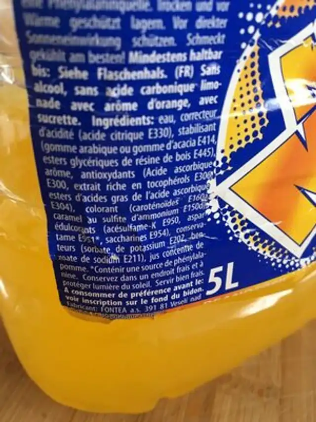 Mr max ingredients label