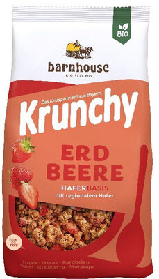 Krunchy Erdbeere Hafer Müsli