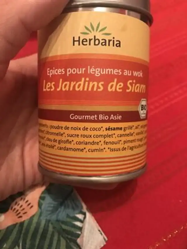 Les Jardins De Siam ingredients label