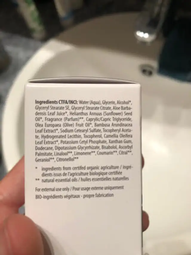 Unknown ingredients label