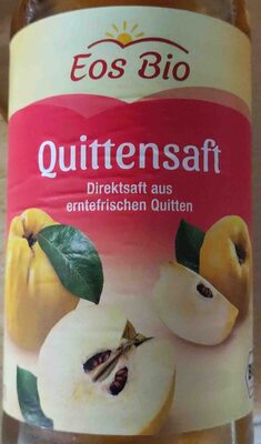 Quittensaft front packaging