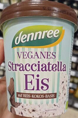 Veganes stracciatella Eis